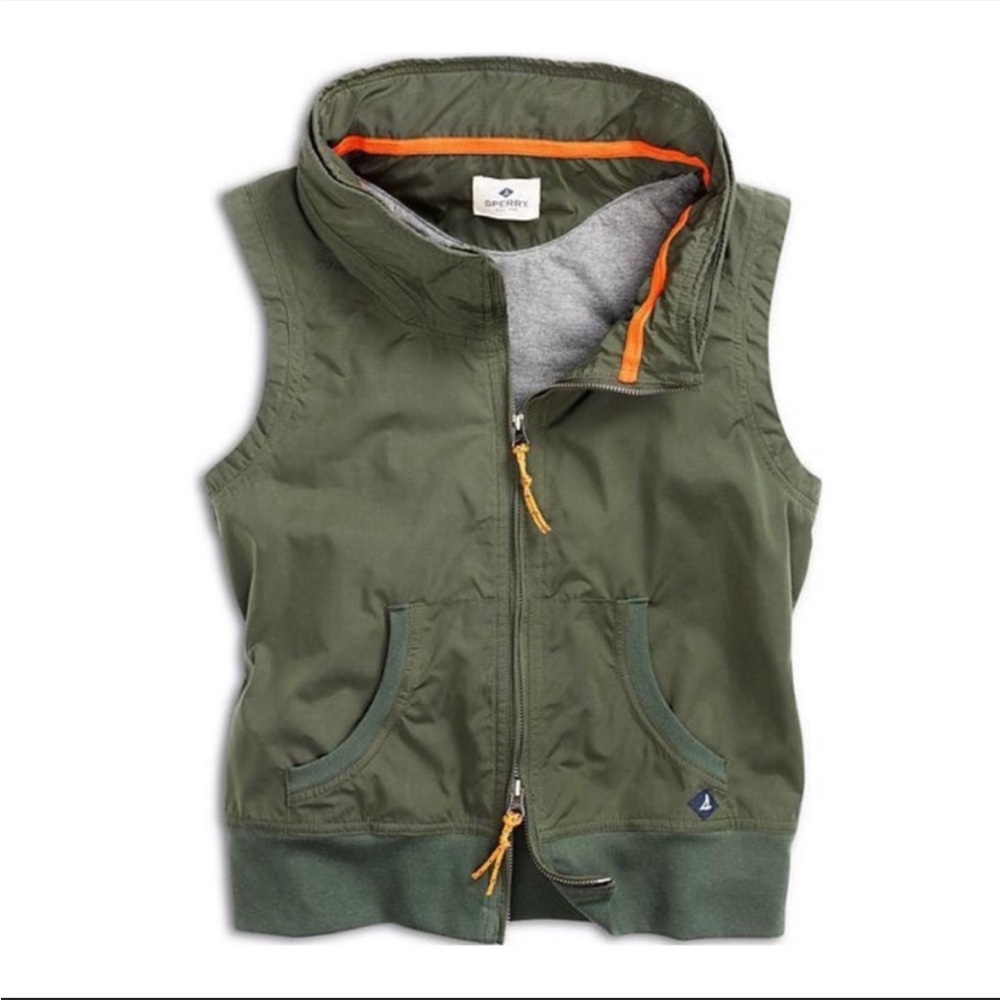NEW Sperry Hideaway Hoodie Utility Vest